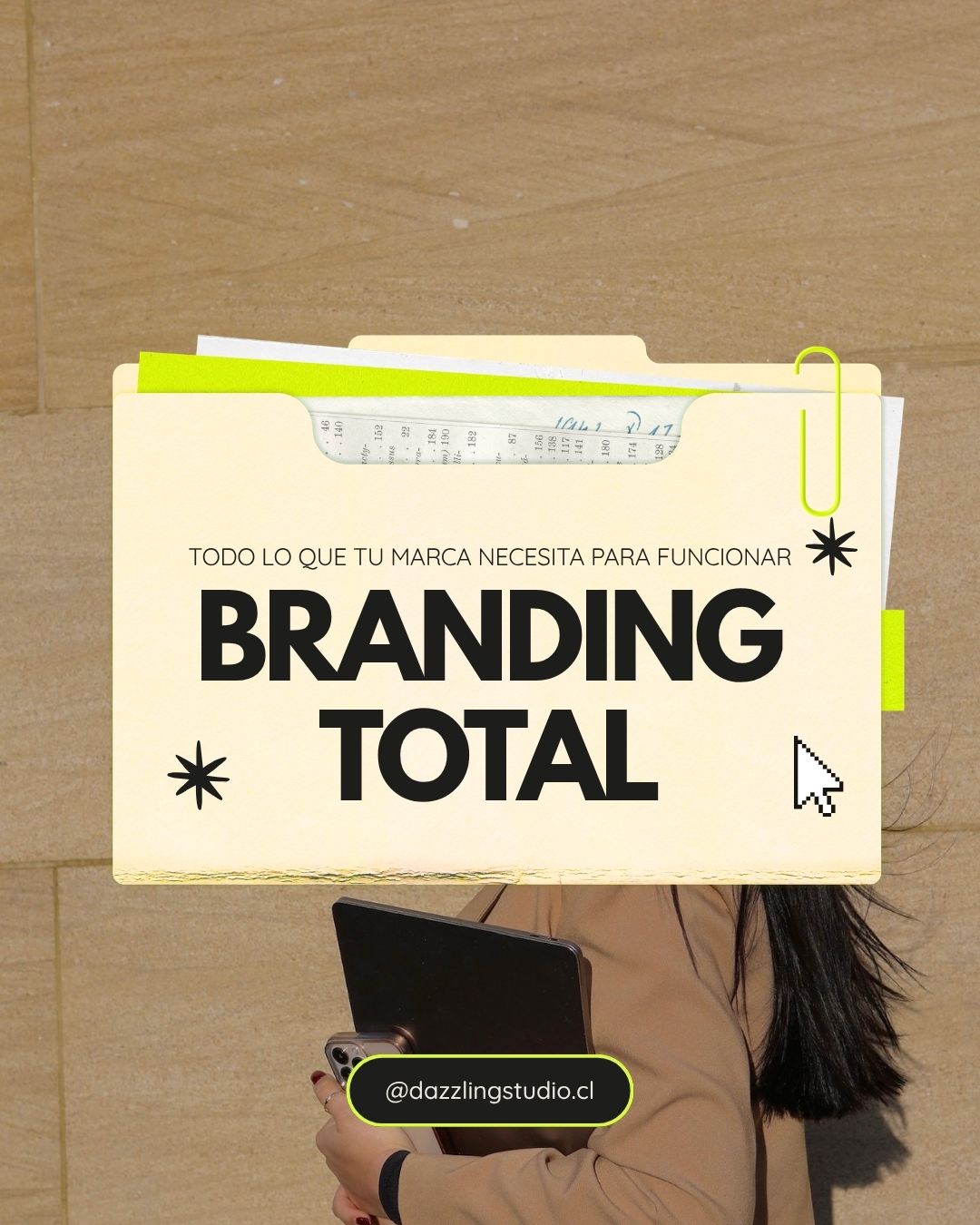 Nuestro Pack de Branding Total es el servicio de identidad de marca más completo de Dazzling Studio, desde la estrategia al sitio web ✨

Analizamos tu marca, tu competencia y tu cliente ideal antes de diseñar, porque un buen branding parte mucho antes del logo. 

Incluye identidad visual completa, papelería, manual de marca, sitio web y asesoría continua. Todo personalizado a lo que tu negocio realmente necesita 🤝🏻

Comenta MARCA y te enviamos toda la información 💚

#brandingchile #identidaddemarca #diseñodemarca #agenciacreativa #diseñoweb